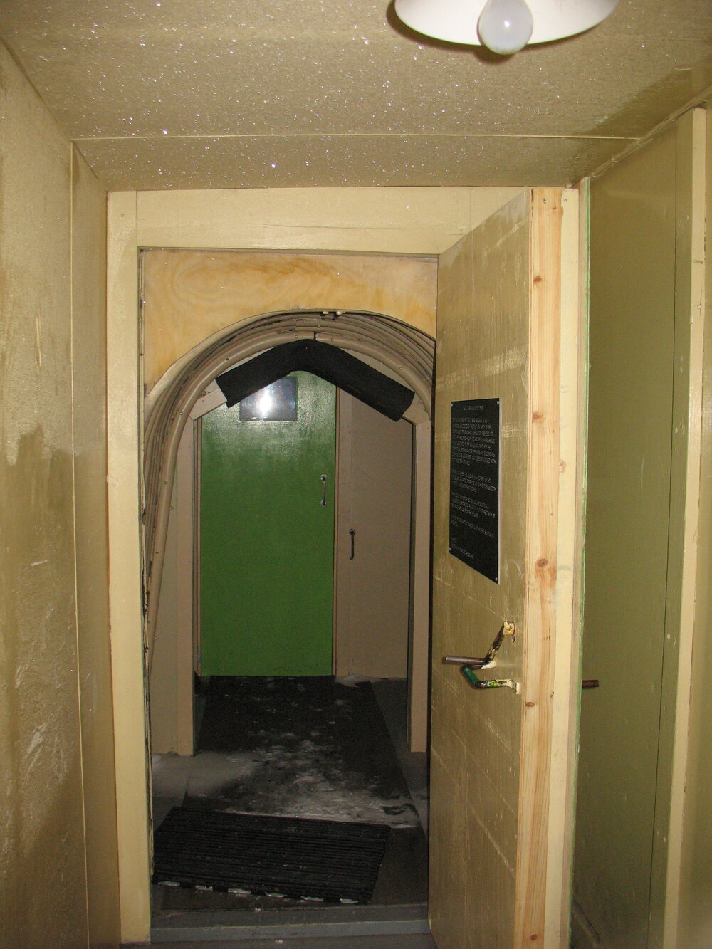 2013-14 Looking towards the covered walkway inside the TAE/IGY hut, Scott Base