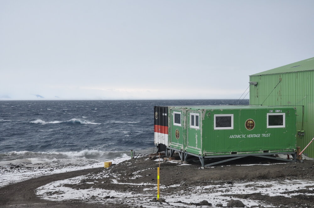 2013-14 Antarctic Heritage Trust containers at Scott Base