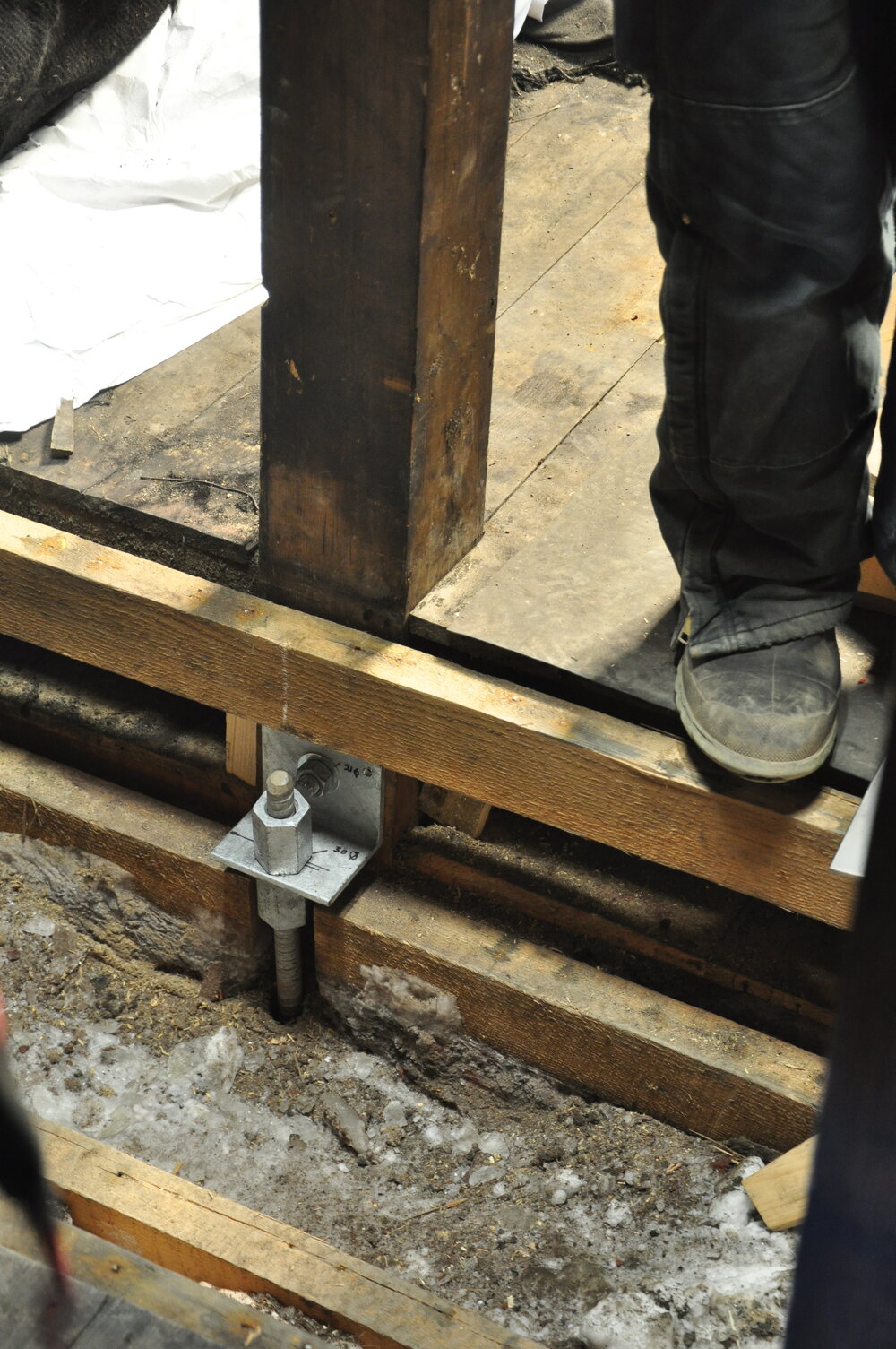 2013-14 Fixtures in the sub floor of Scott's 'Discovery' hut, Hut Point