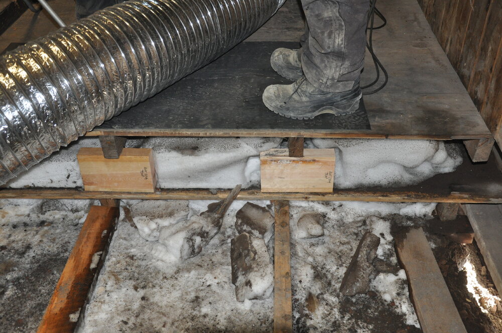 2013-14 Sub floor of Scott's 'Discovery' hut, Hut Point