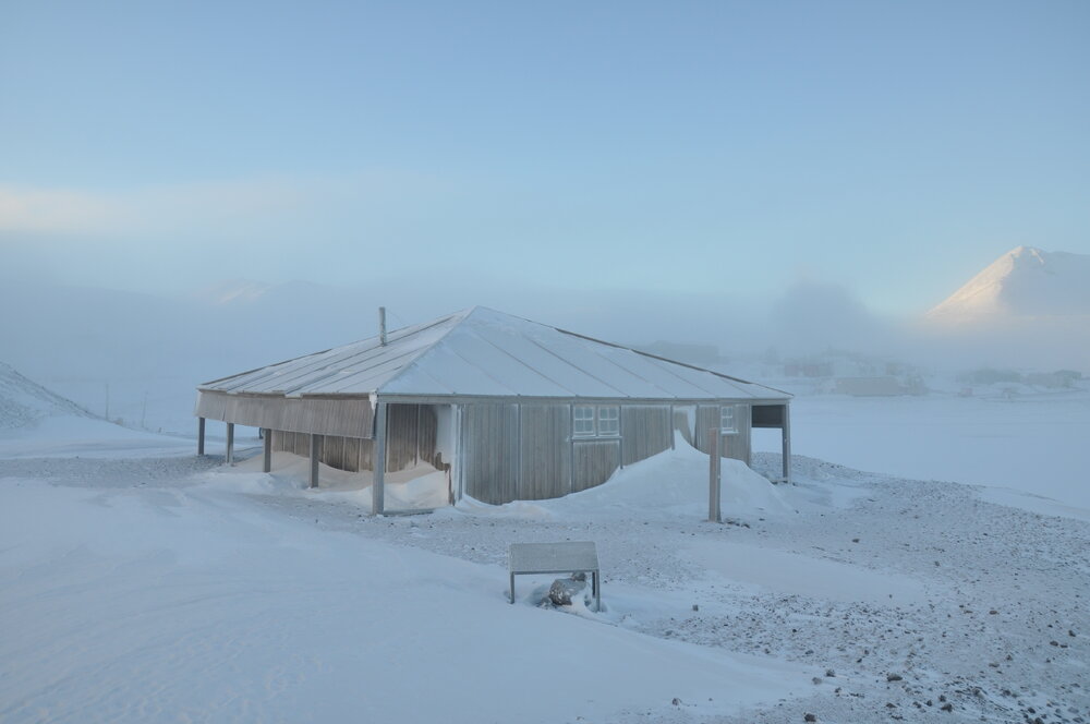 2013-14 Scott's 'Discovery' hut after a snowfall, Hut Point
