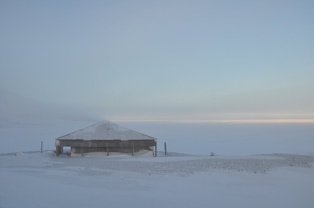 2013-14 Scott's 'Discovery' hut after a snowfall, Hut Point