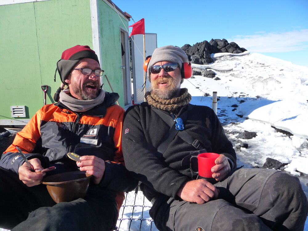 2009-10 AHT's Martin Wenzel and Al Fastier at Cape Royds field camp