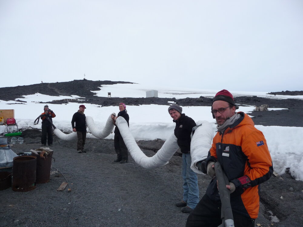 2009-10 Conservators at work, Scott's 'Terra Nova' hut, Cape Evans (036)
