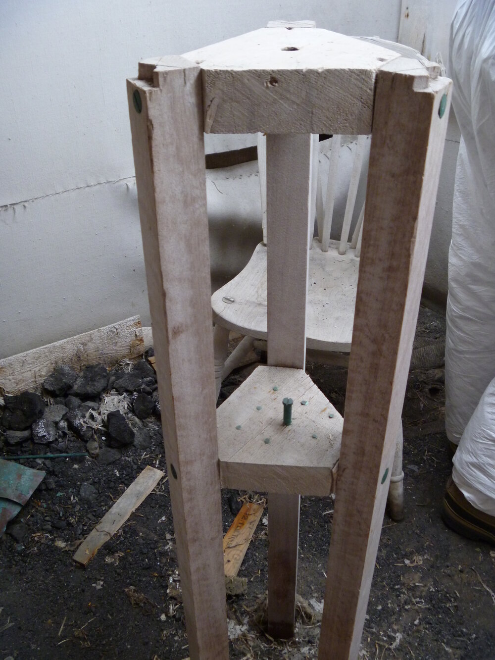 2010-11 Magnetometer stand inside the Magnetic hut, Cape Evans