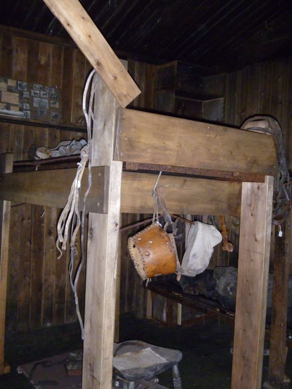 2010-11 Oates' bunk reconstructed inside Scott's 'Terra Nova' hut