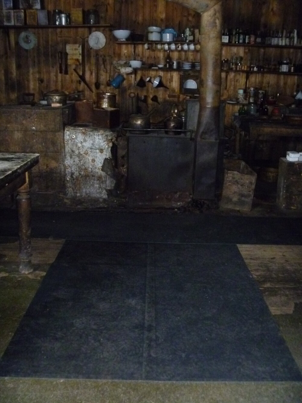 2010-11 Reverse of the new floor runner laid inside Scott's 'Terra Nova' hut