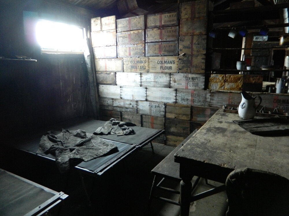 2012 Scott's 'Terra Nova' hut, interior, Messdeck area and Enlisted Men's space