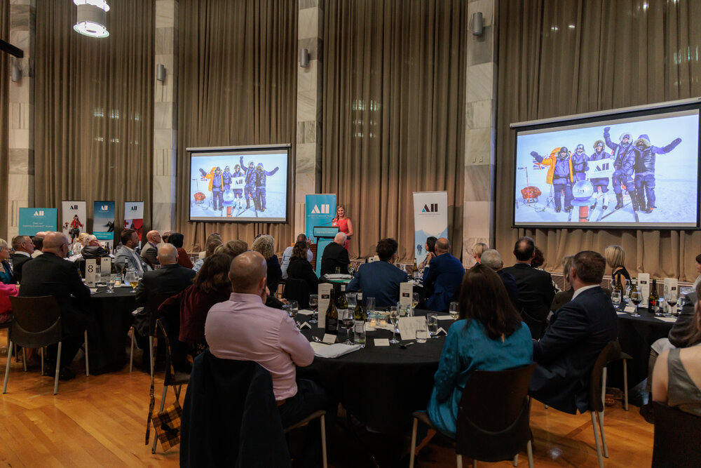 Laura Andrews speaking, South Georgia Inspiring Explorers&trade; application launch (005)