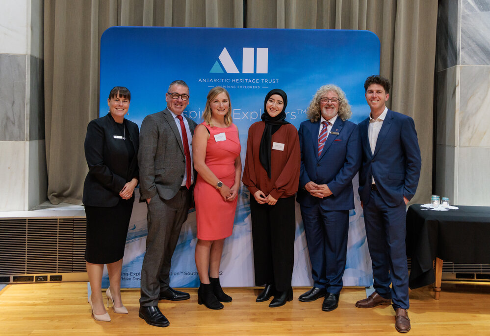 Francesca Eathorne, Hon Dr Duncan Webb, Laura Andrews, Sadra Sultani, Mark Stewart and Mike Dawson