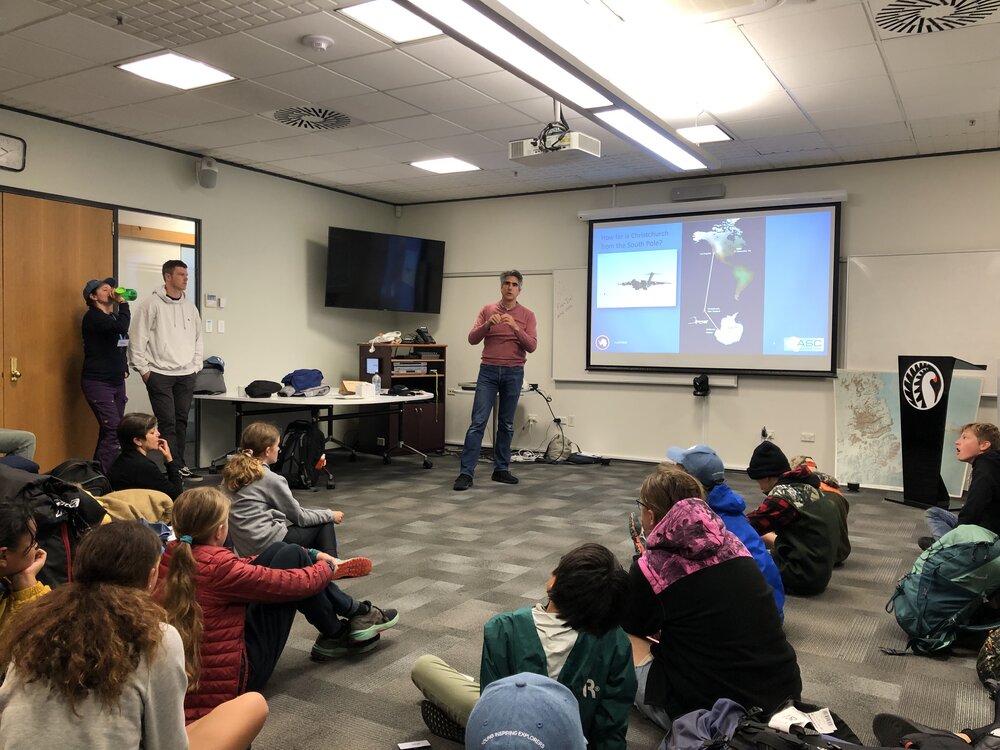 Ron Mitchell  presenting to Young Inspiring Explorers&trade;