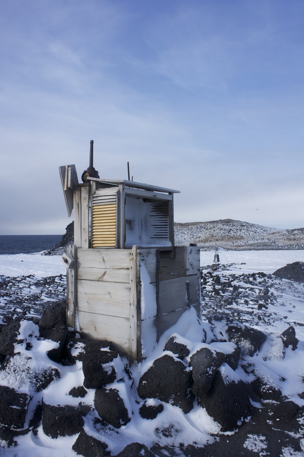 2012 Cape Royds meteorological screen, South-west of hut