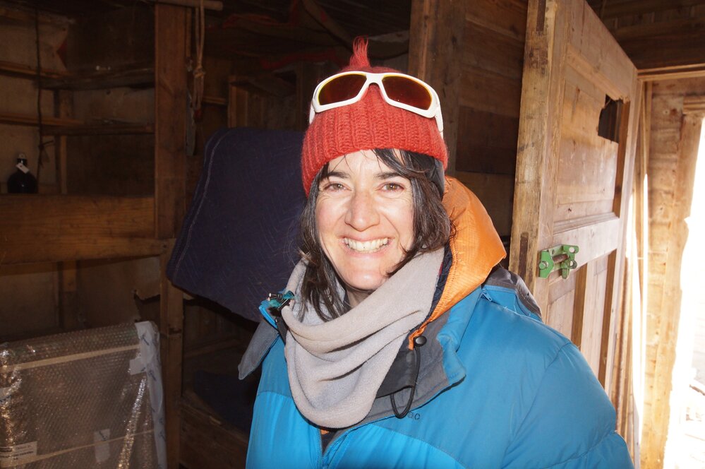 2015-16 Lizzie Meek in Borchgrevink's hut