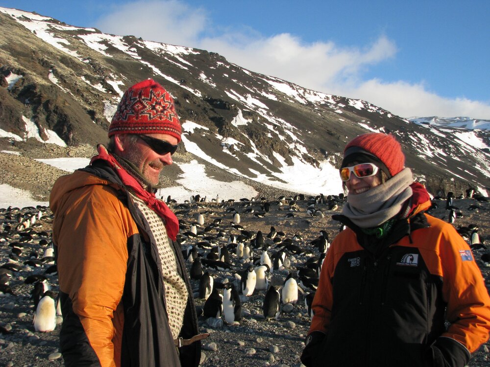 2015-16 Torbj&Atilde;&cedil;ern Prytz and Lizzie Meek at Cape Adare