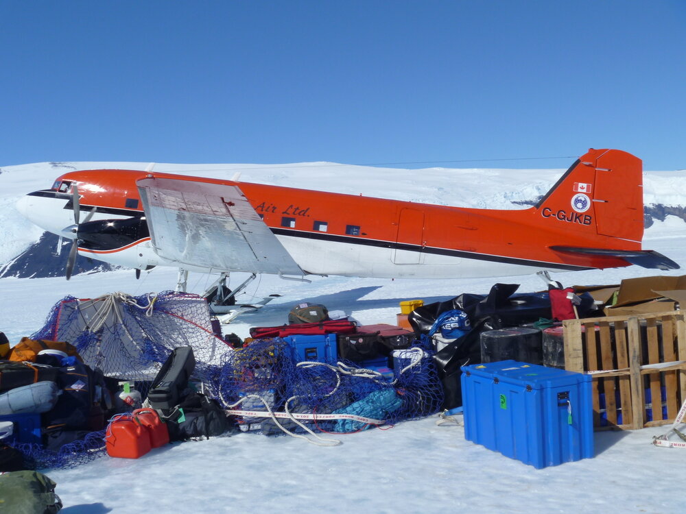 Kenn Borek Aeroplane and cargo