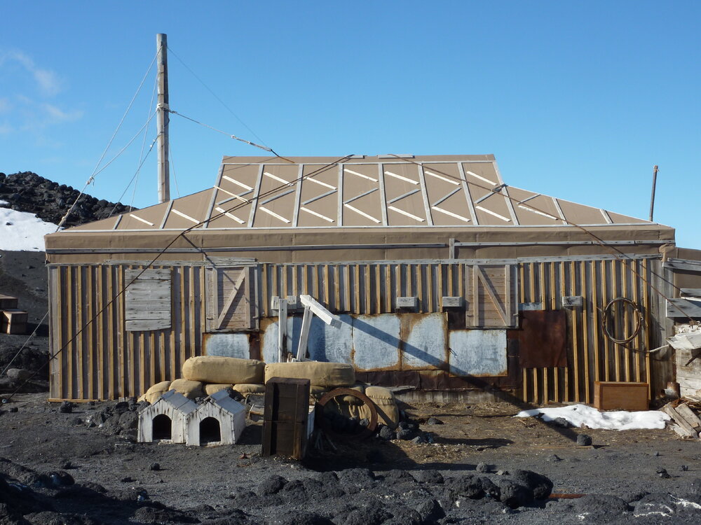 2010-11 Final inspection, Shackleton's 'Nimrod' hut, Cape Royds