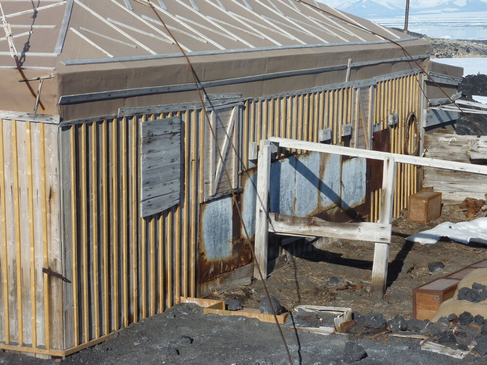 2010-11 Final inspection, Shackleton's 'Nimrod' hut, Cape Royds
