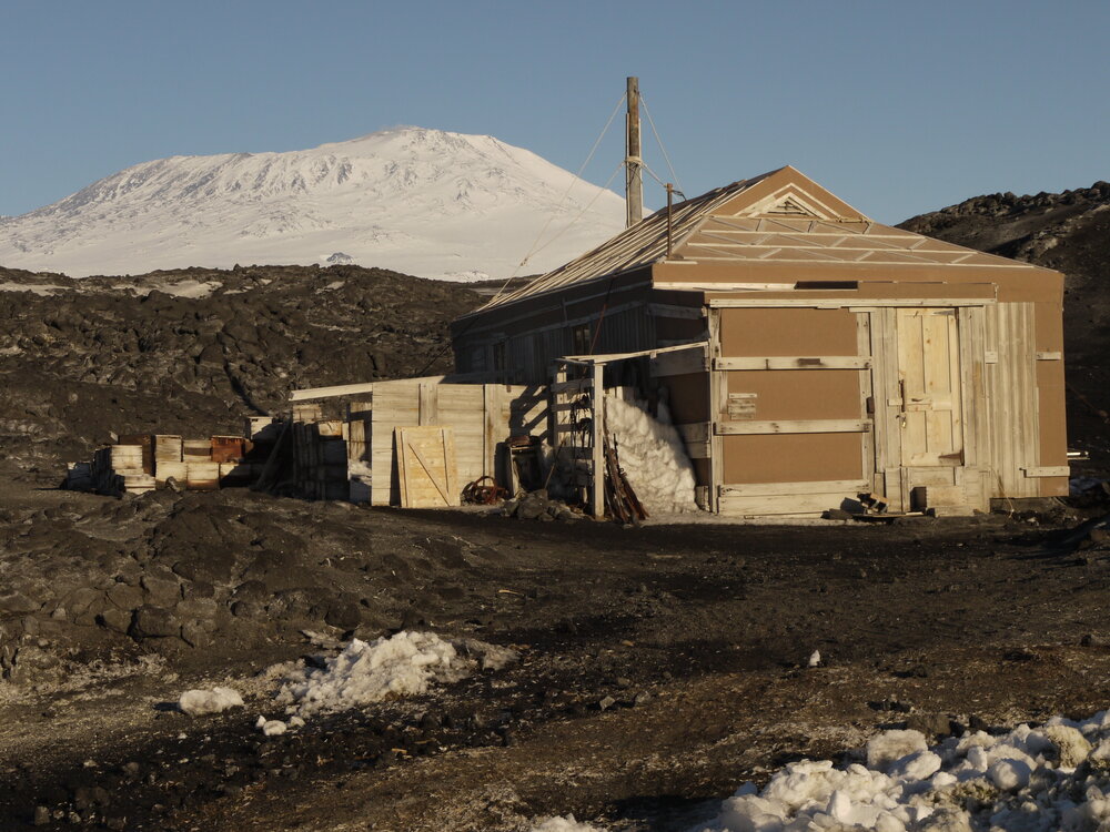 2010-11 North-West view of Shackleton's 'Nimrod' hut, Cape Royds