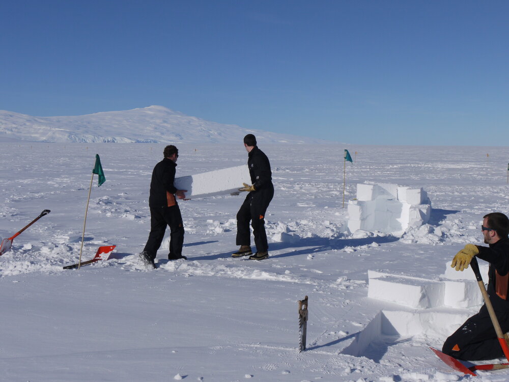2010-11 Jaime Ward and Jamie Clarke during Antarctic field training
