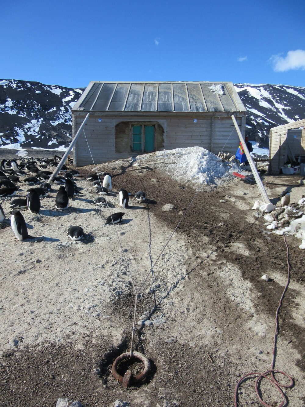 2015-16 Rigging and anchor, Borchgrevink's hut