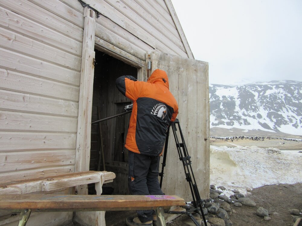2015-16 Filming in Borchgrevink's hut