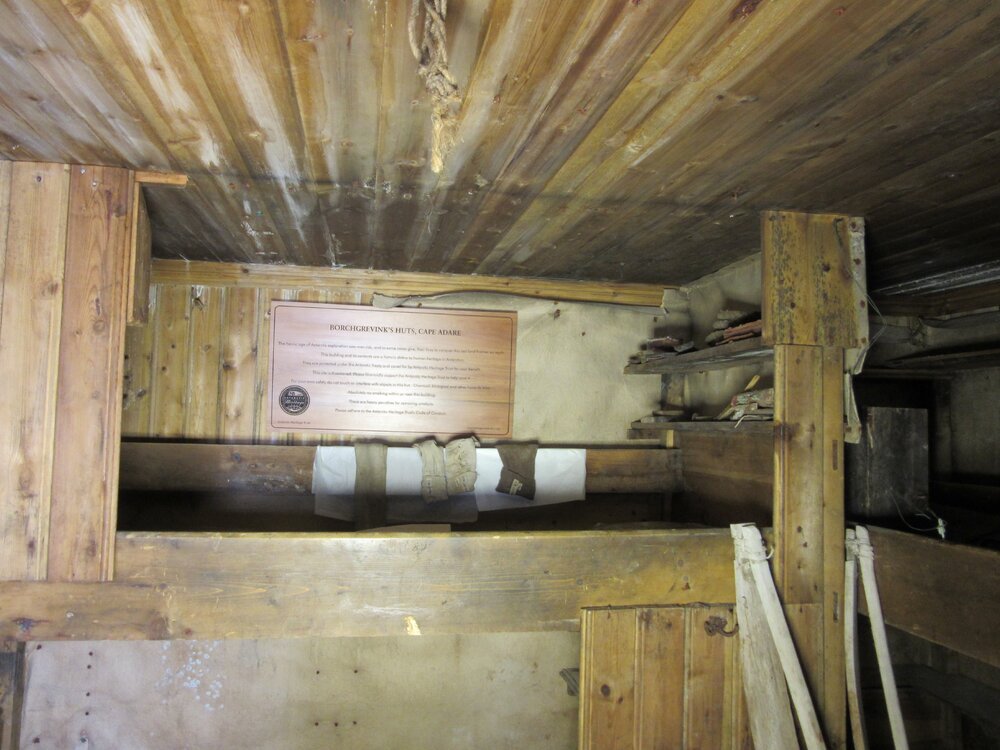 2015-16 Location image - Colbeck and Hanson's bunk, Borchgrevink's hut