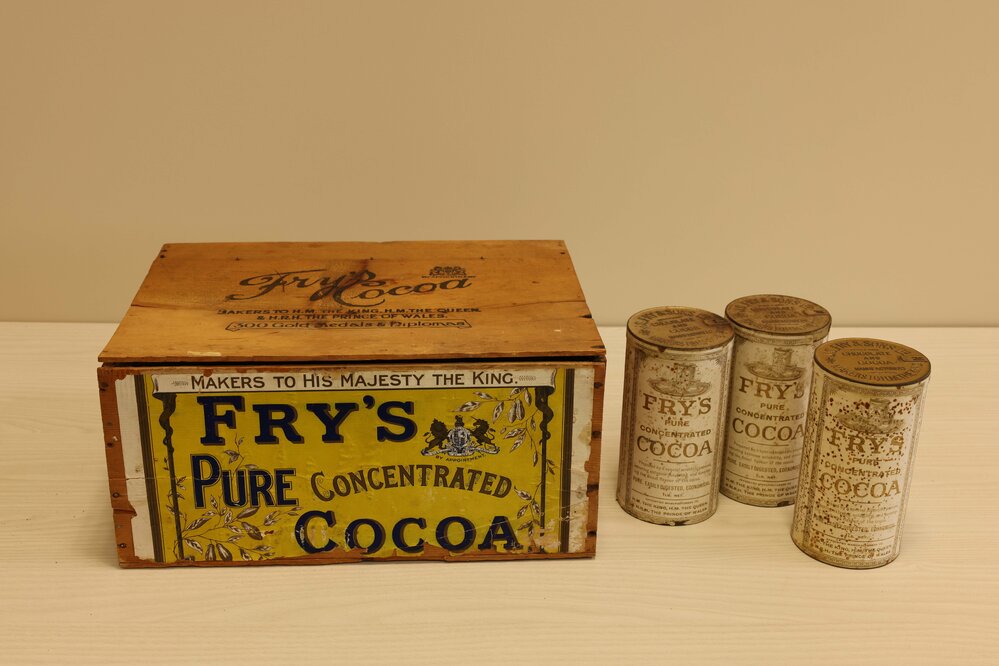 Fry's Cocoa box before repatriation