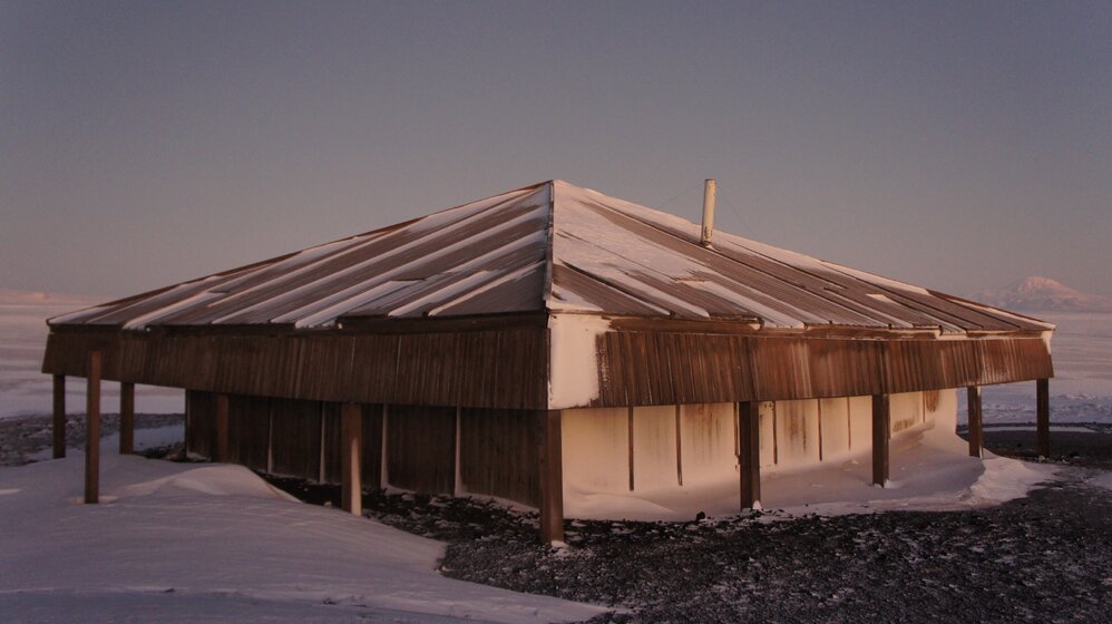 Scott's 'Discovery' hut, northeast elevation