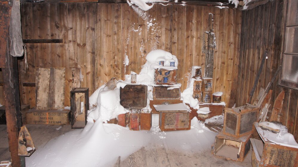 Southeast corner in Scott's 'Discovery' hut