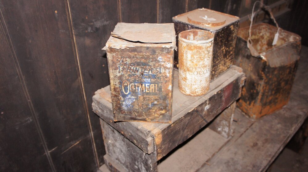 Artefacts in Scott's 'Discovery' hut