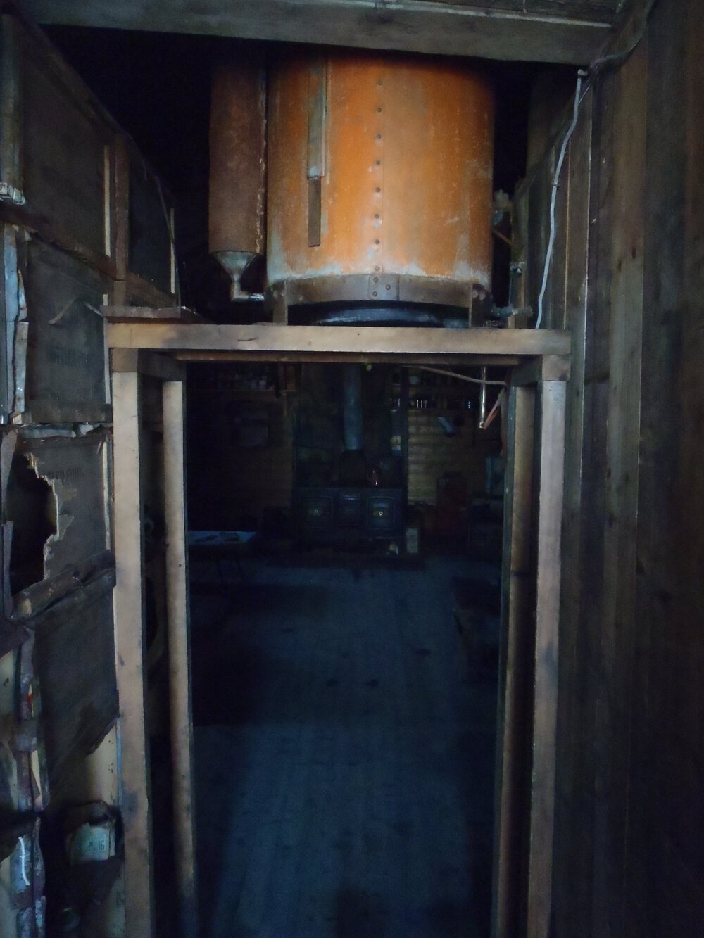 2010-11 Acetylene Generator inside Shackleton's 'Nimrod' hut, Cape Royds