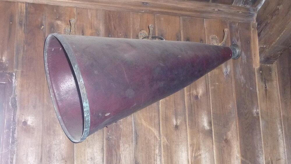 2010-11 Megaphone in Scott's Cubicle inside Scott's 'Terra Nova' hut