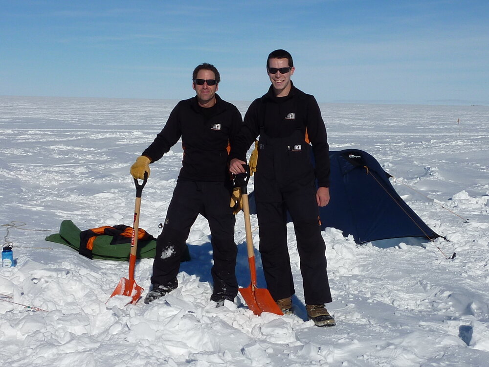 2010-11 Jamie Clarke and Jaime Ward during Antarctic field training