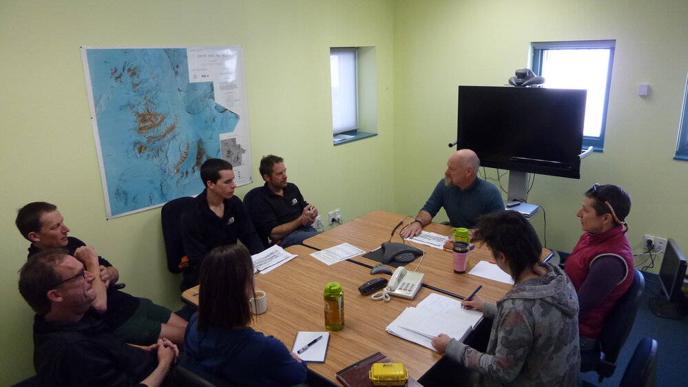 2010-11 AHT team meeting before deployment to the field