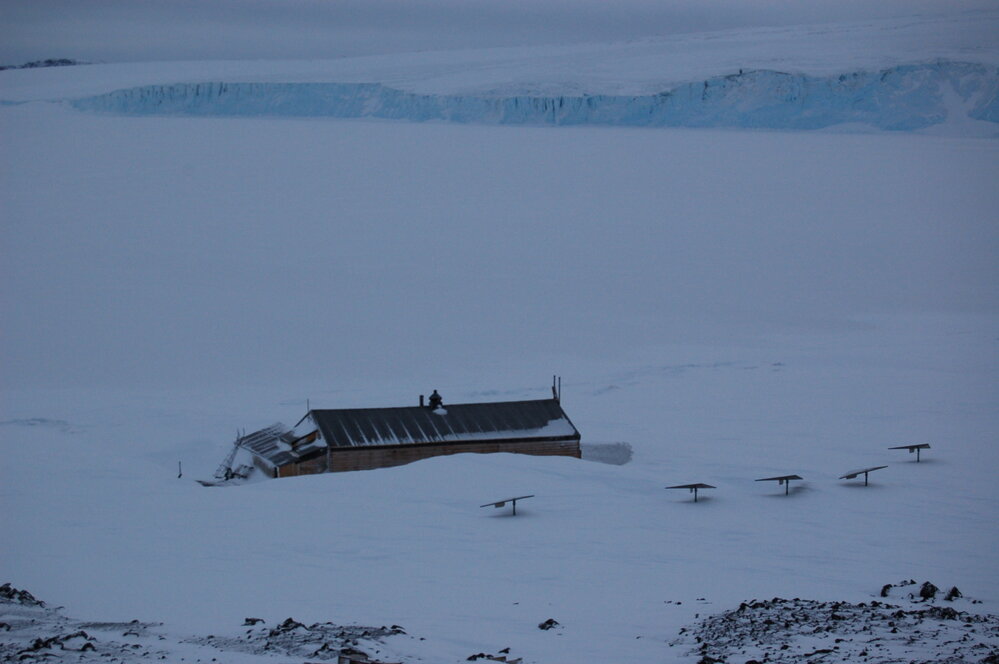 Scott's 'Terra Nova' hut and Vortex generators