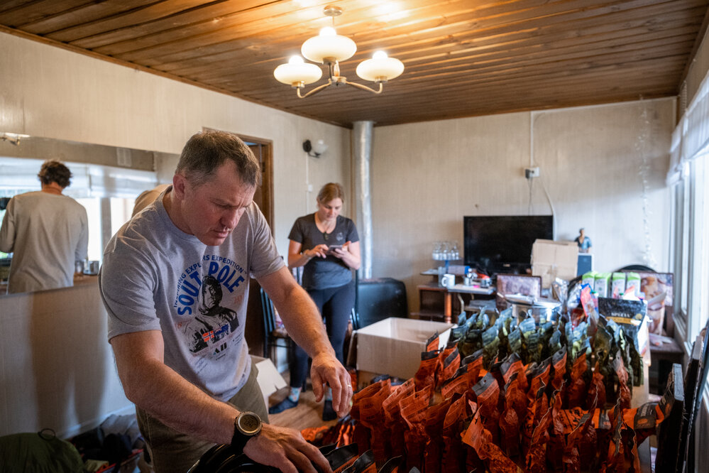 Nigel Watson during expedition preparations