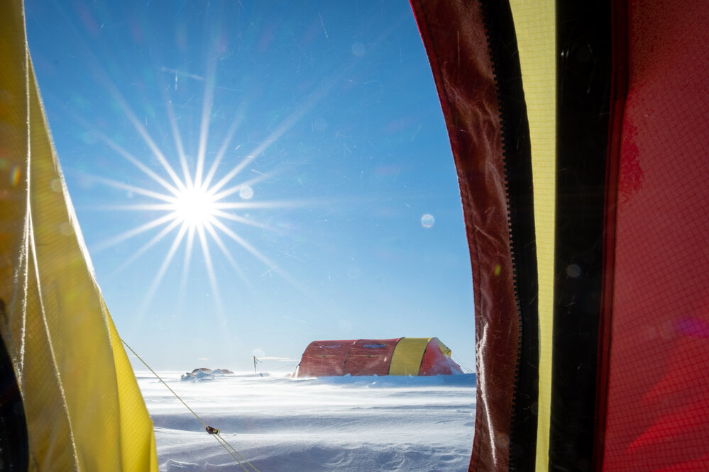 Helsport tent during the South Pole Expedition