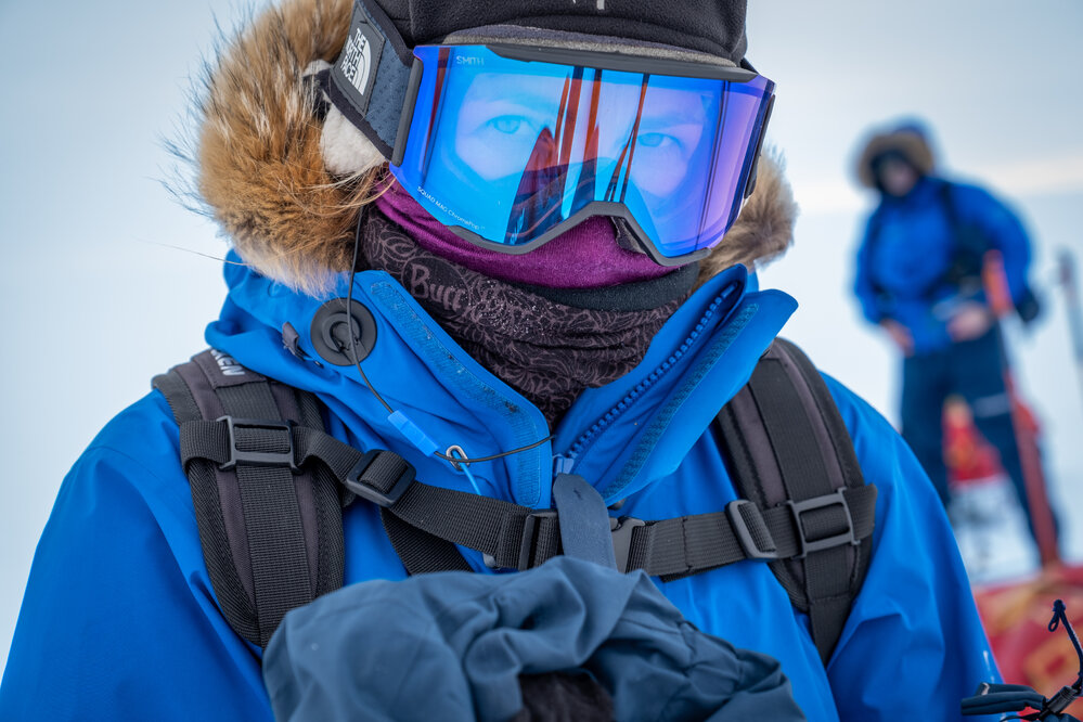 Marthe Brendefur on the South Pole Expedition