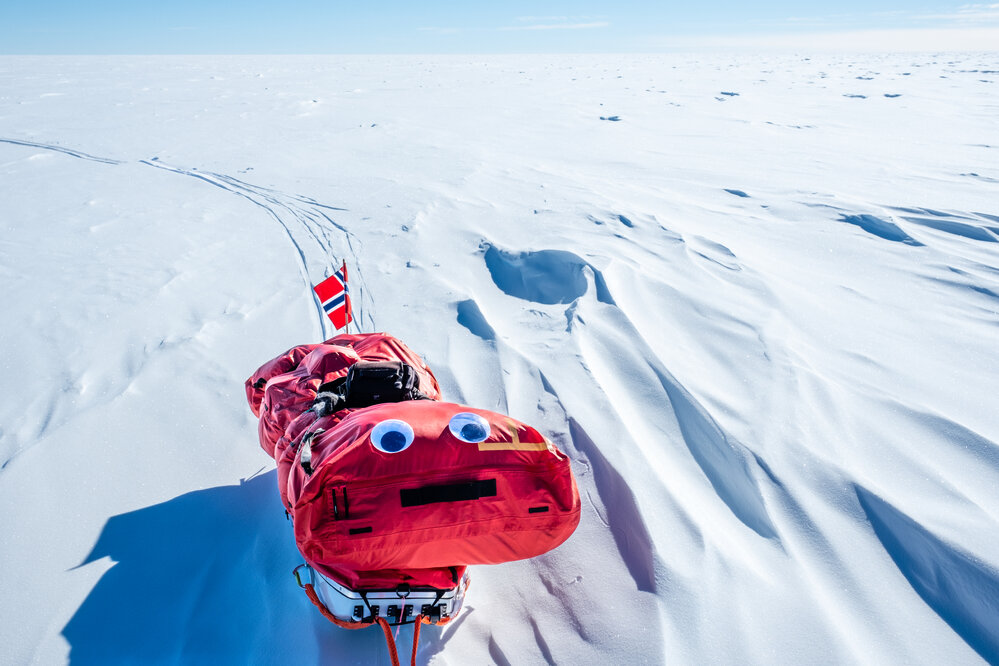 Marthe Brendefur's sled during the South Pole Expedition
