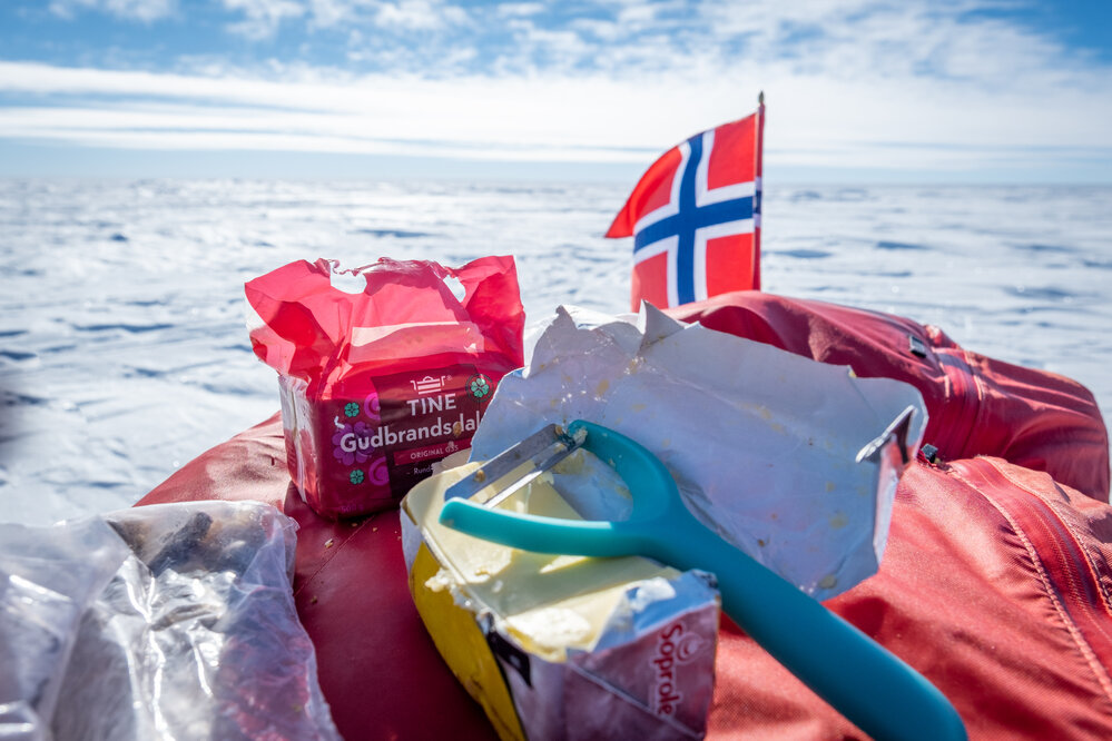 Cheese and butter eaten during the South Pole Expedition
