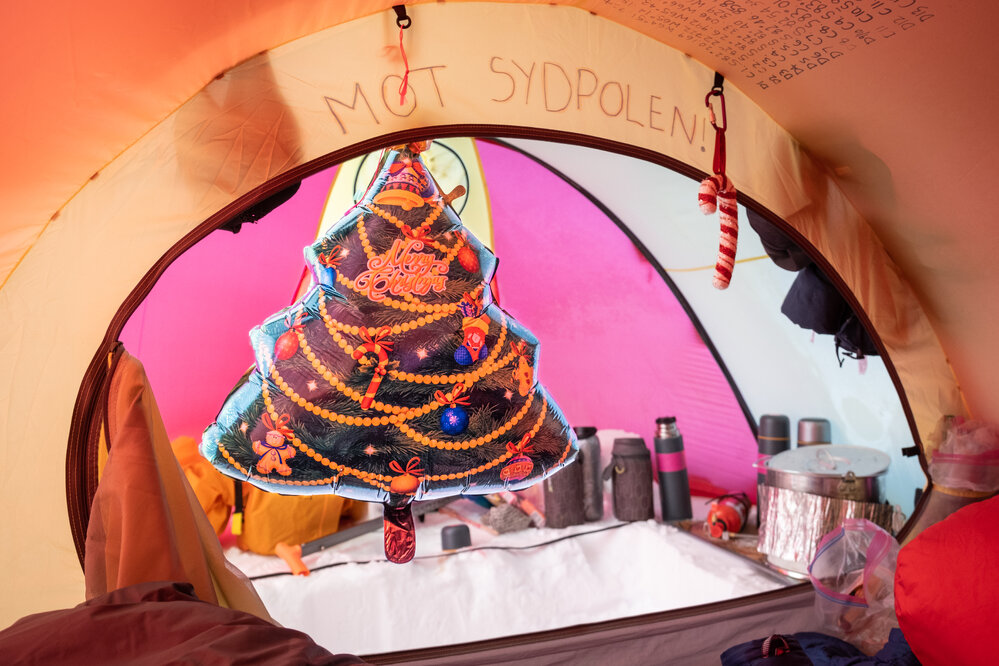 Helsport tent during the South Pole Expedition