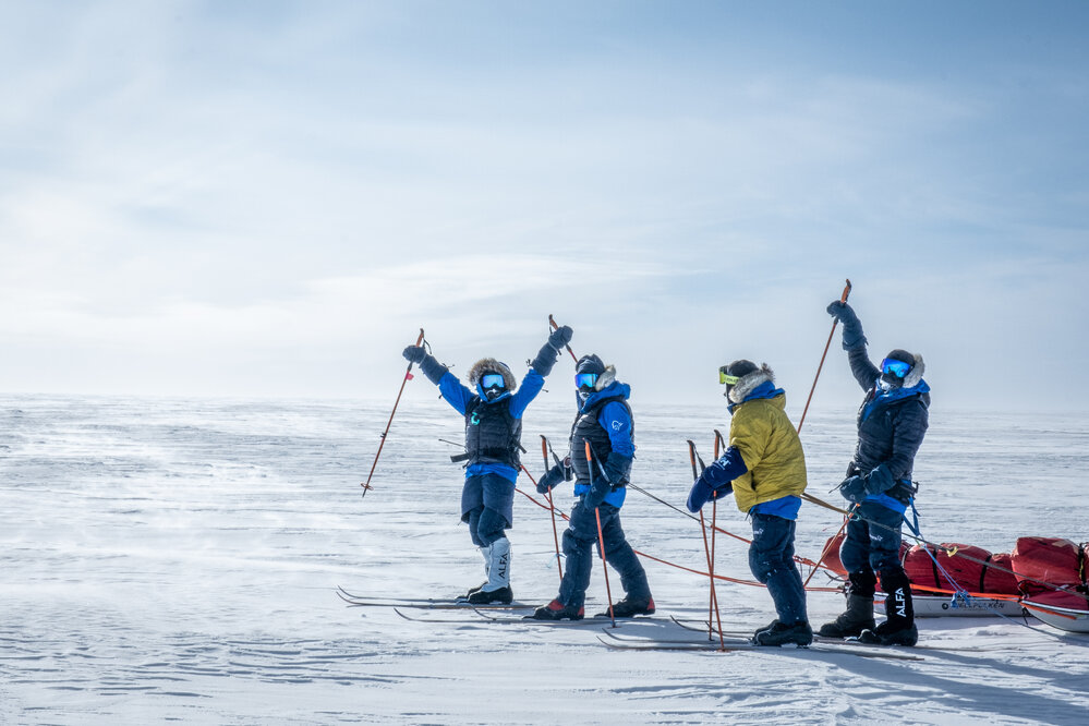 Inspiring Explorers Expedition&trade; team on the South Pole Expedition