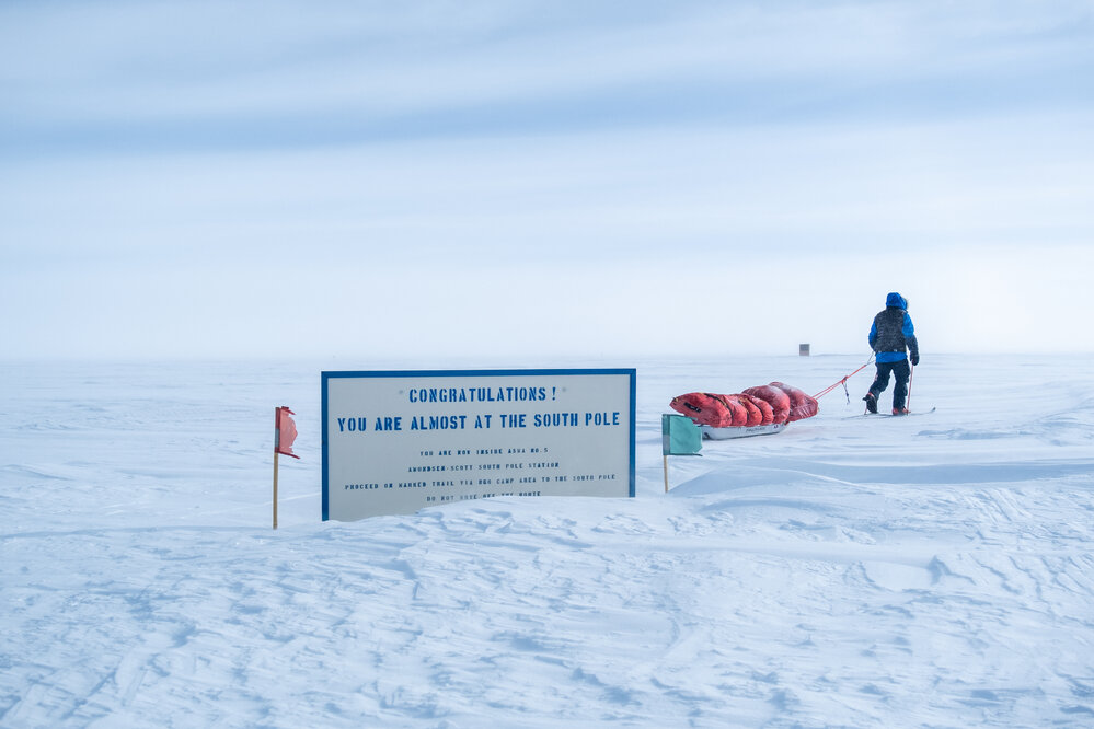Nigel Watson almost at the South Pole