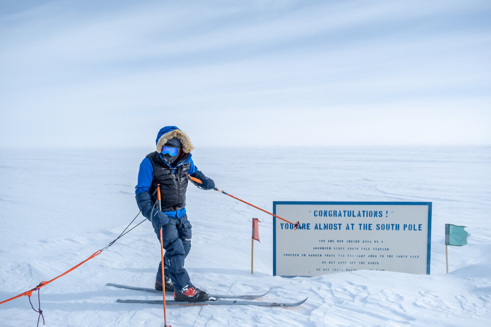 Nigel Watson almost at the South Pole