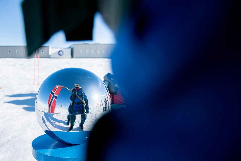 Marthe Brendefur at the South Pole 