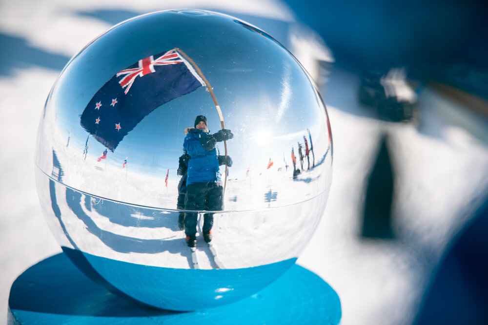 Nigel Watson at the South Pole 