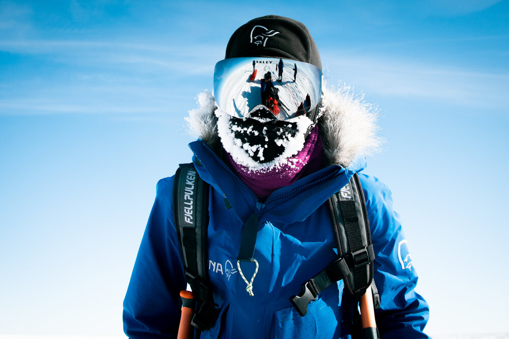 Marthe Brendefur on the South Pole Expedition