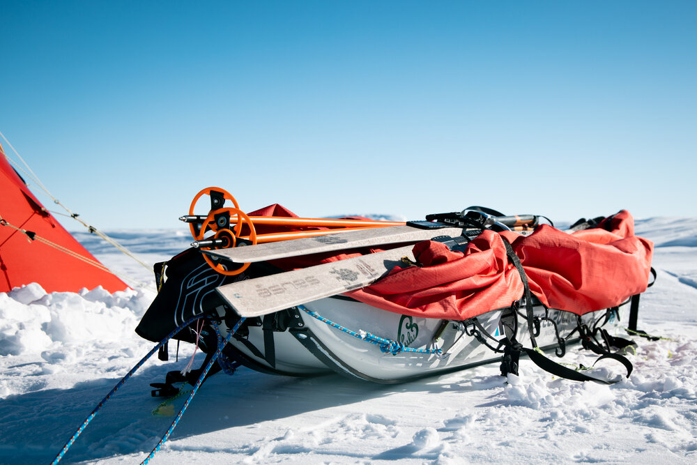 Inspiring Explorers Expedition&trade; team equipment outside camp