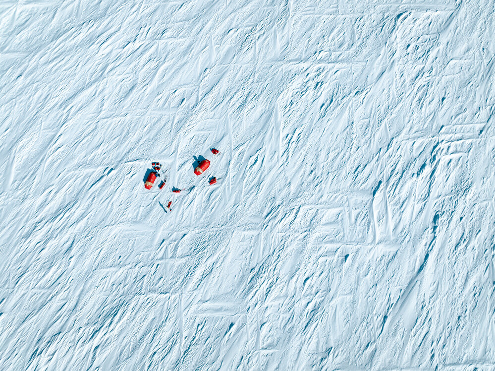 Inspiring Explorers Expedition&trade; team camp on the South Pole Expedition