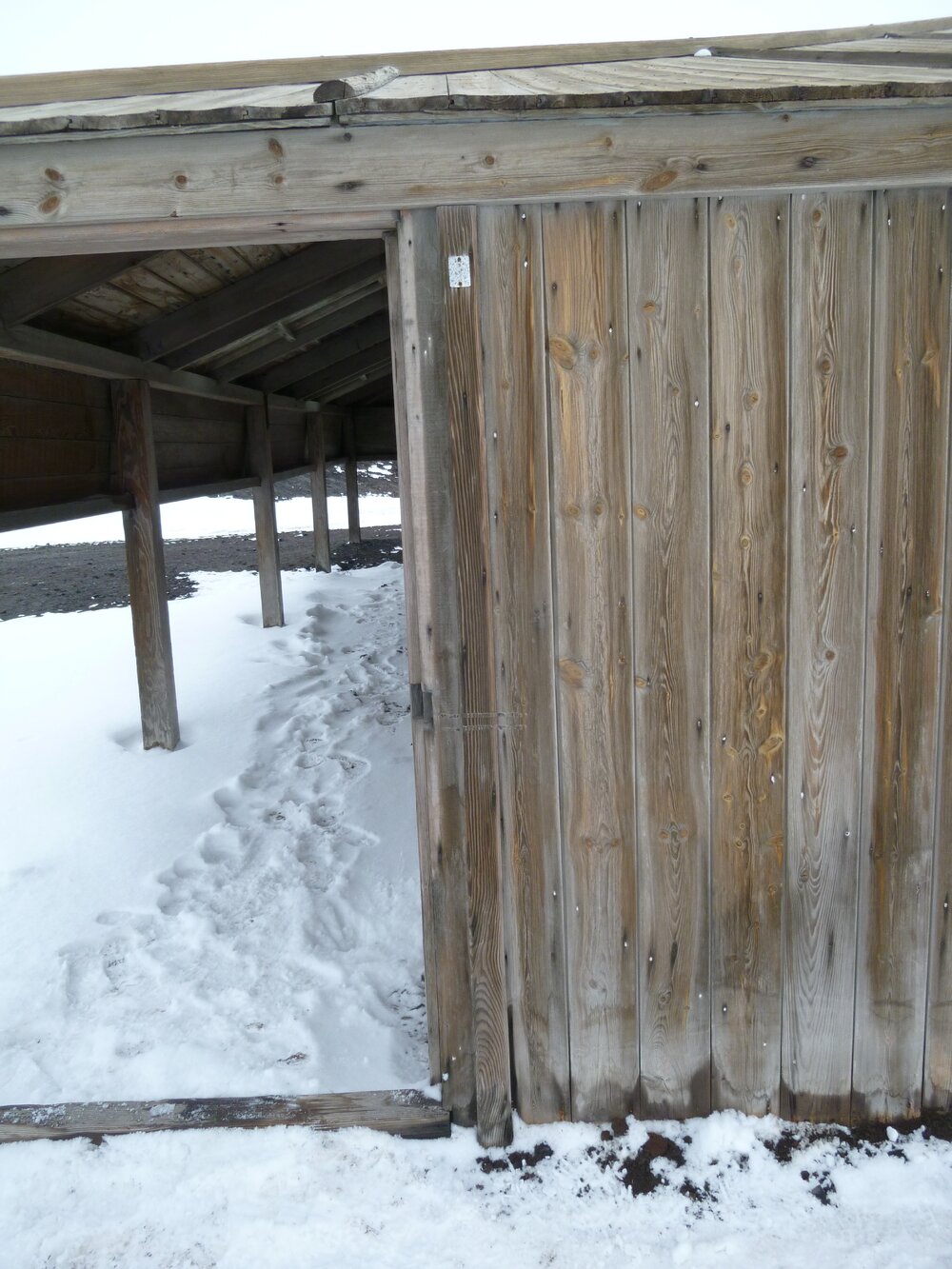 West wall of Scott's 'Discovery' hut 